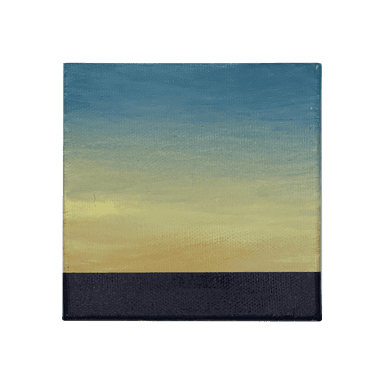 Horizons — Soft Blue Gold — detail view 1 of 2