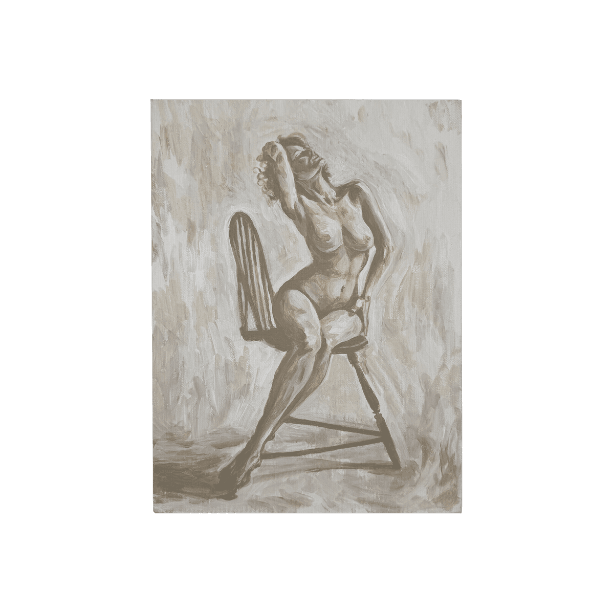 Figure — Acrylic on canvas, Surrealism collection by Shane Bouchard