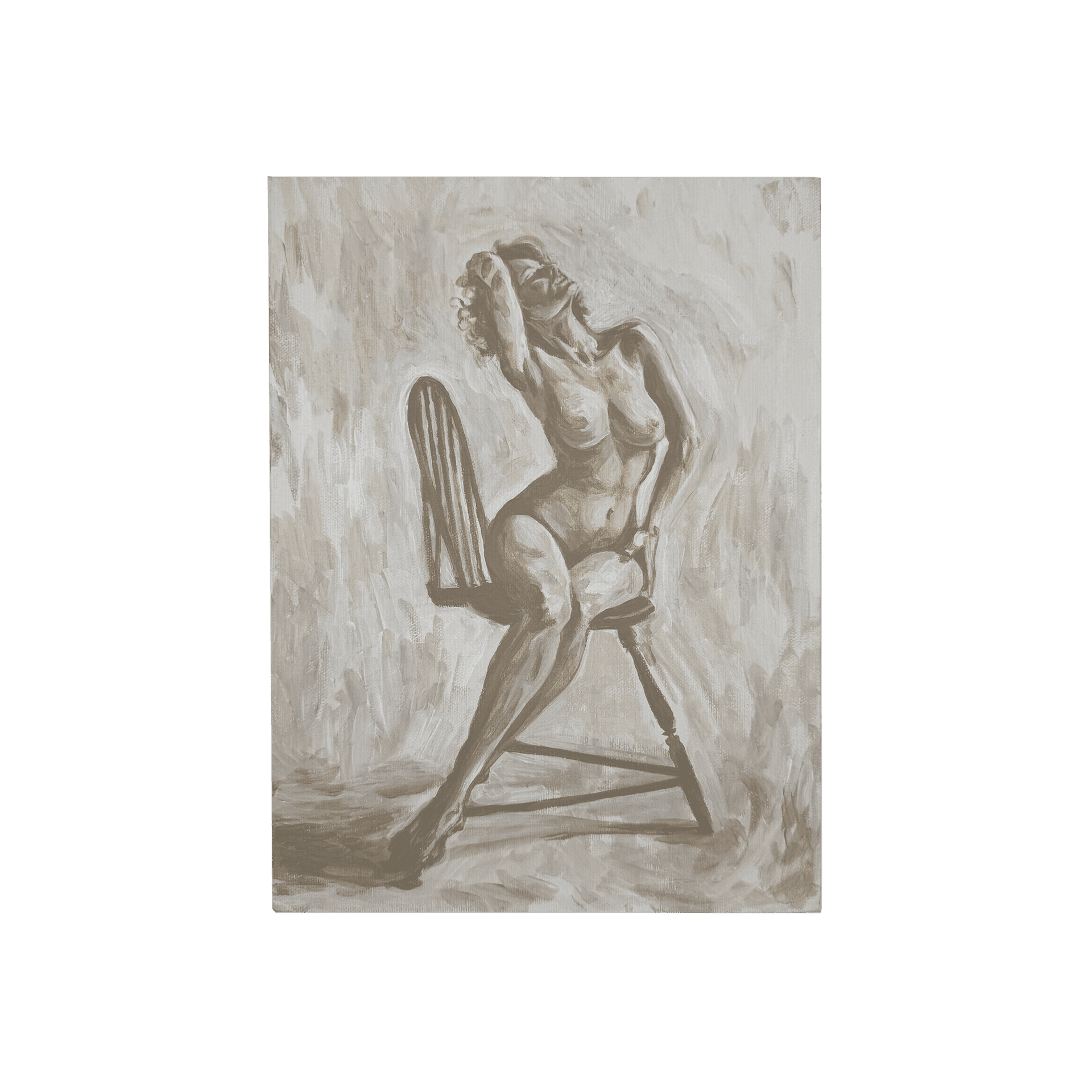 Figure — Acrylic on canvas, Surrealism collection by Shane Bouchard