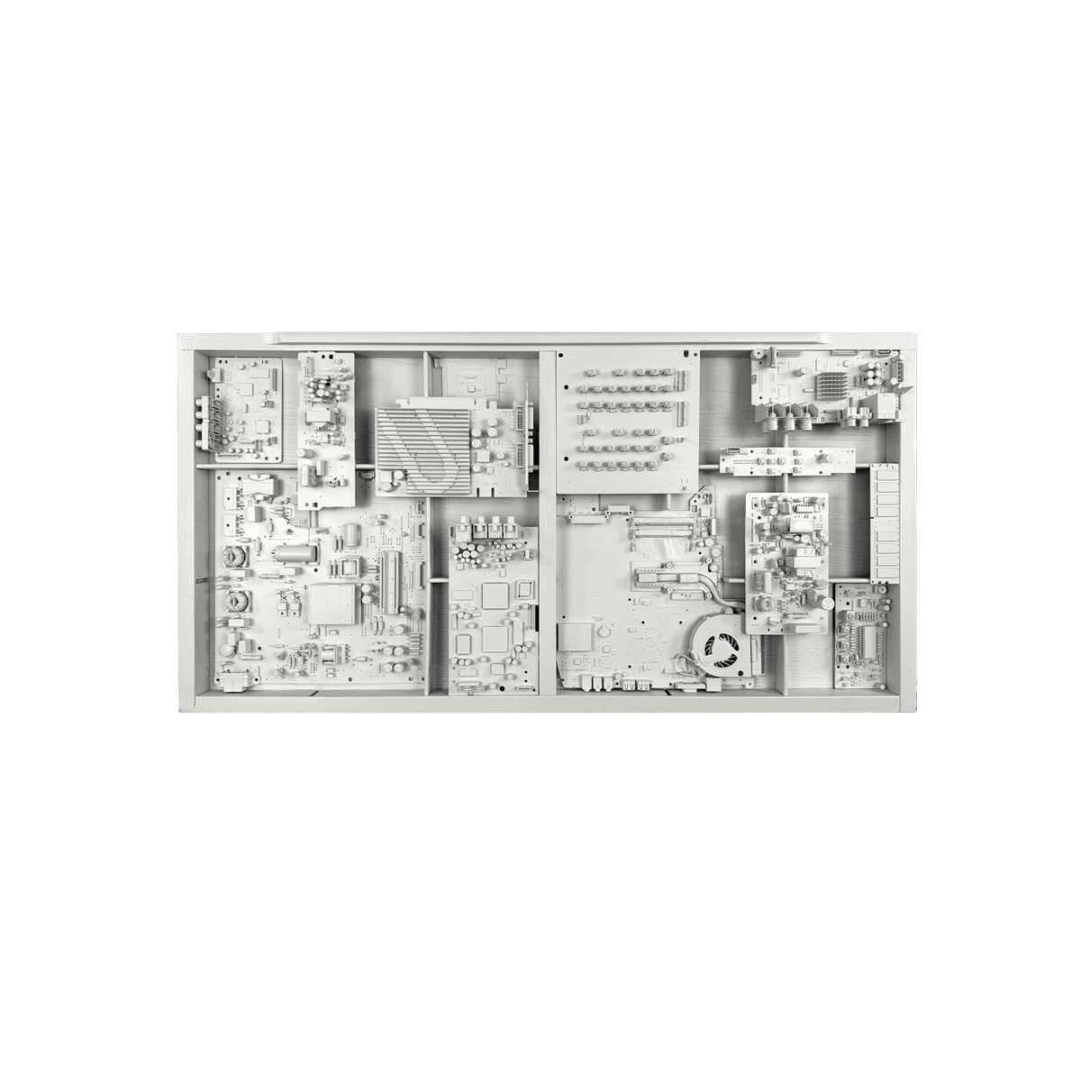 Motherboard — Pattern — Found object sculpture, Motherboards collection by Shane Bouchard