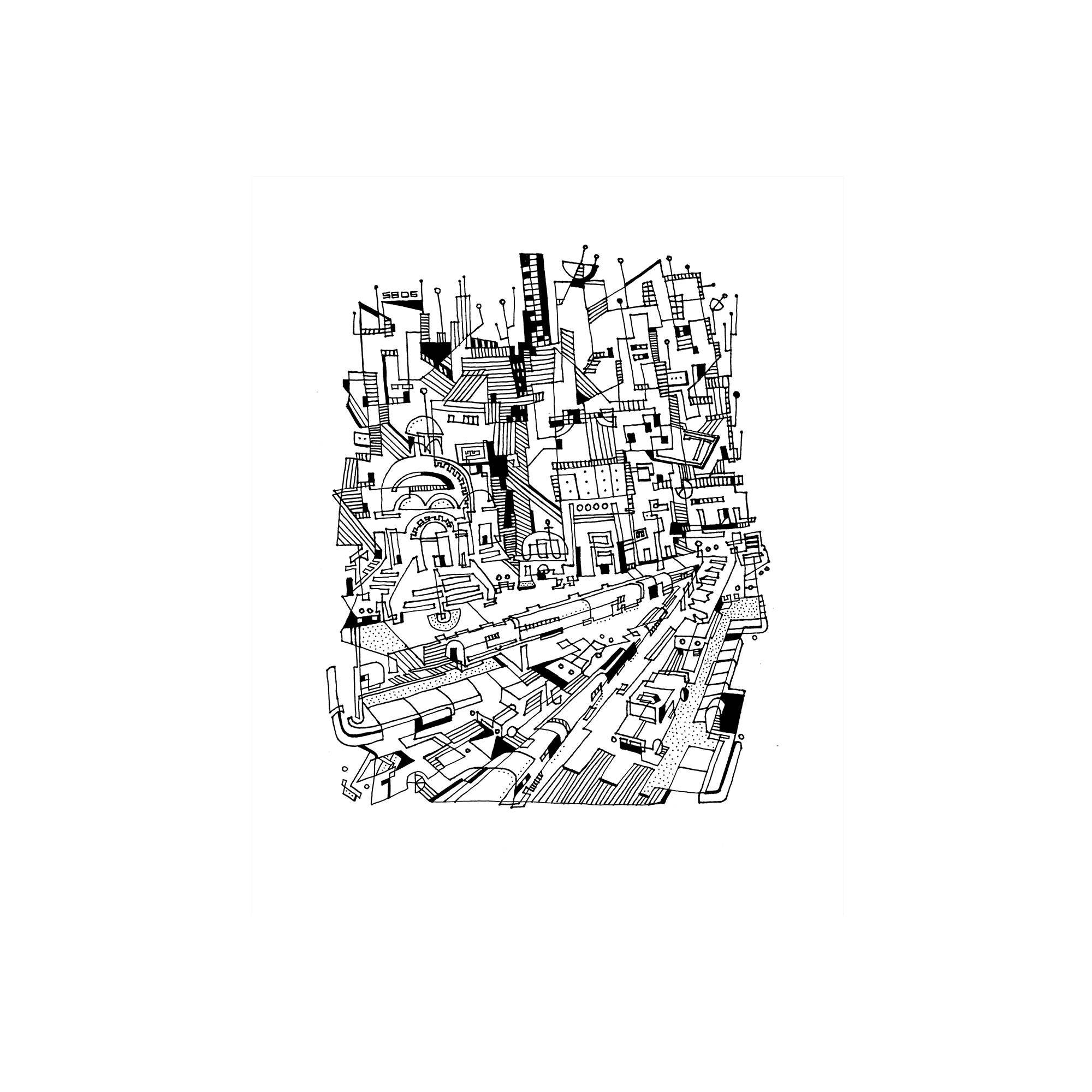 Cubist Contour print 1