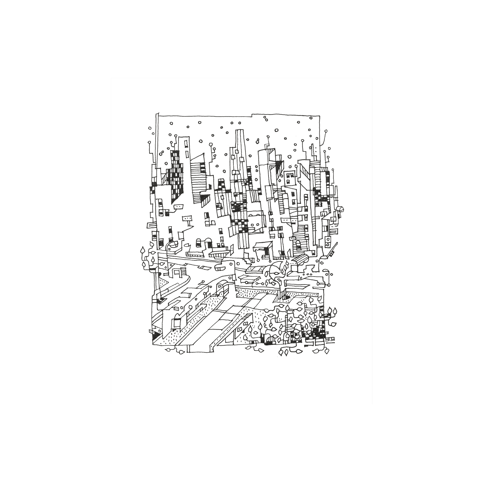 Cubist Contour print 2