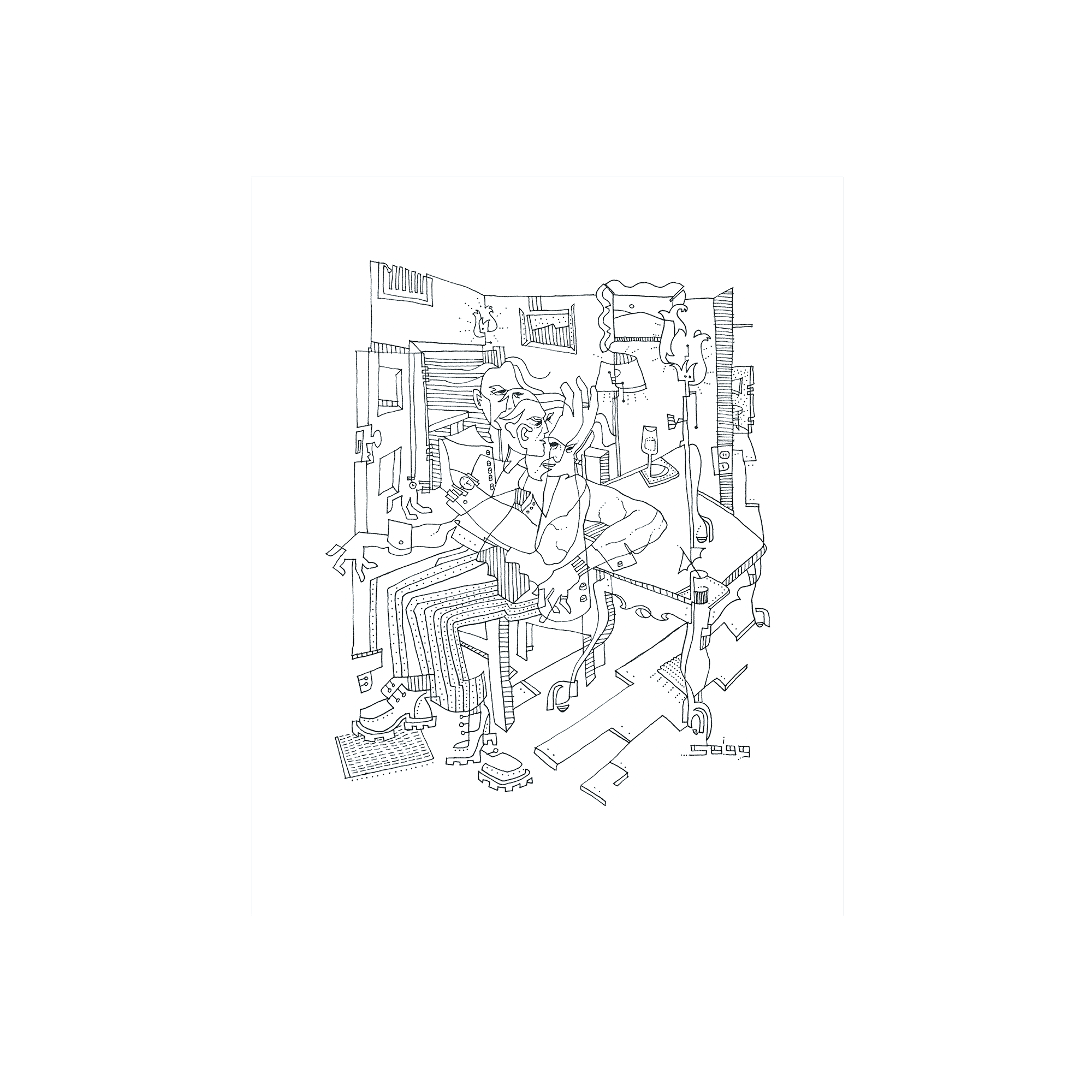 Cubist Contour print 3