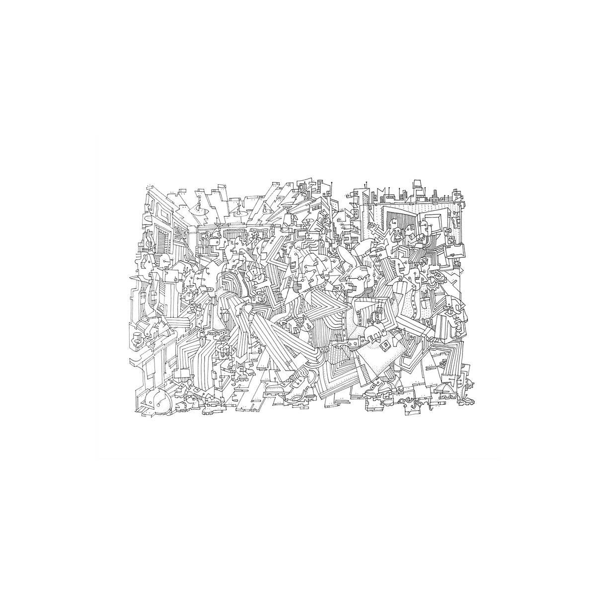 Happy Hour — Giclee print, Cubist Contours collection by Shane Bouchard