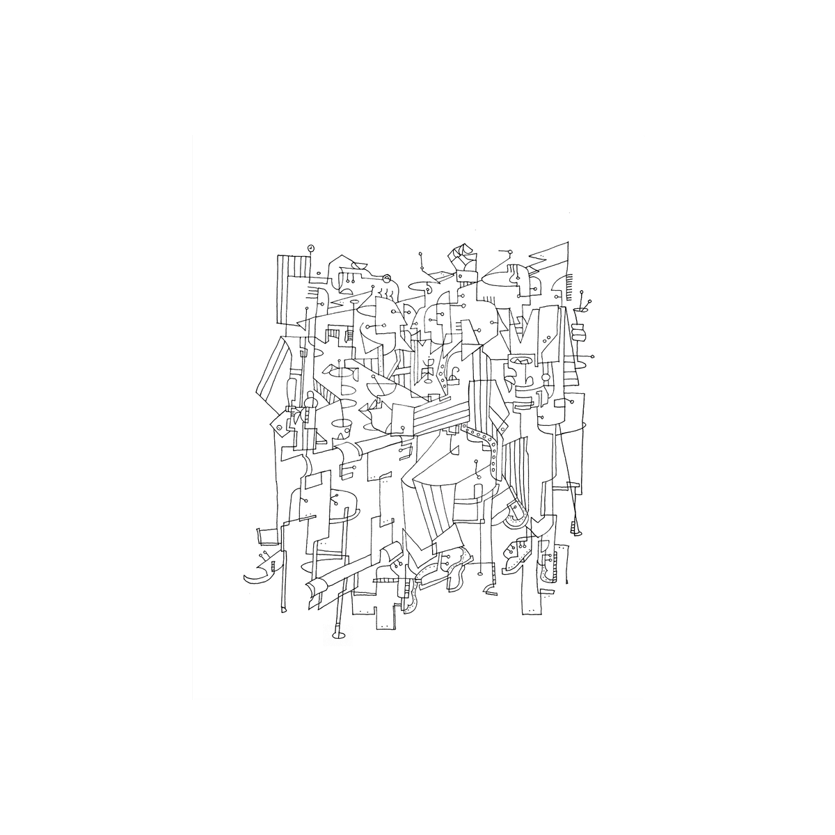 New Years — Giclee print, Cubist Contours collection by Shane Bouchard