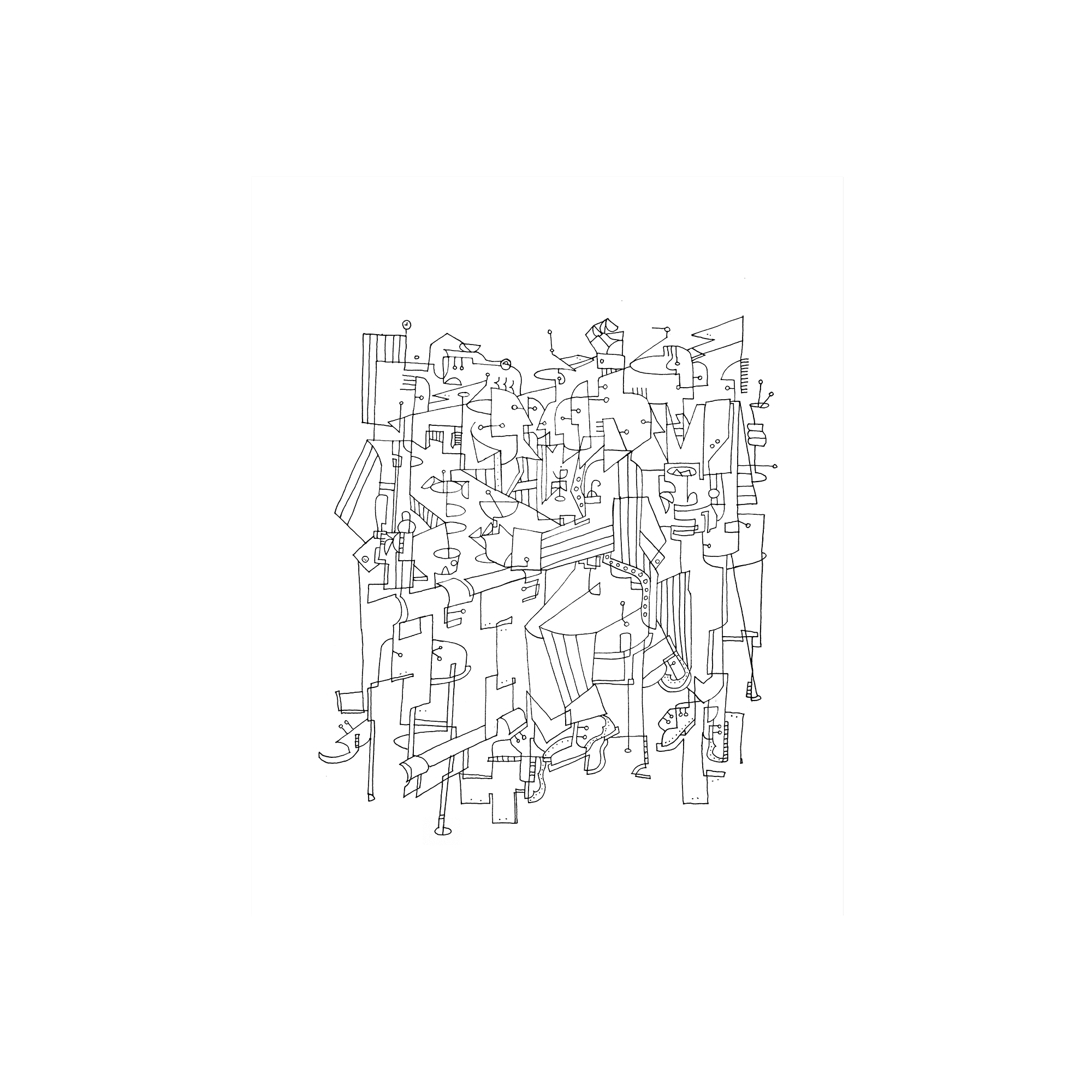 Cubist Contour print 6