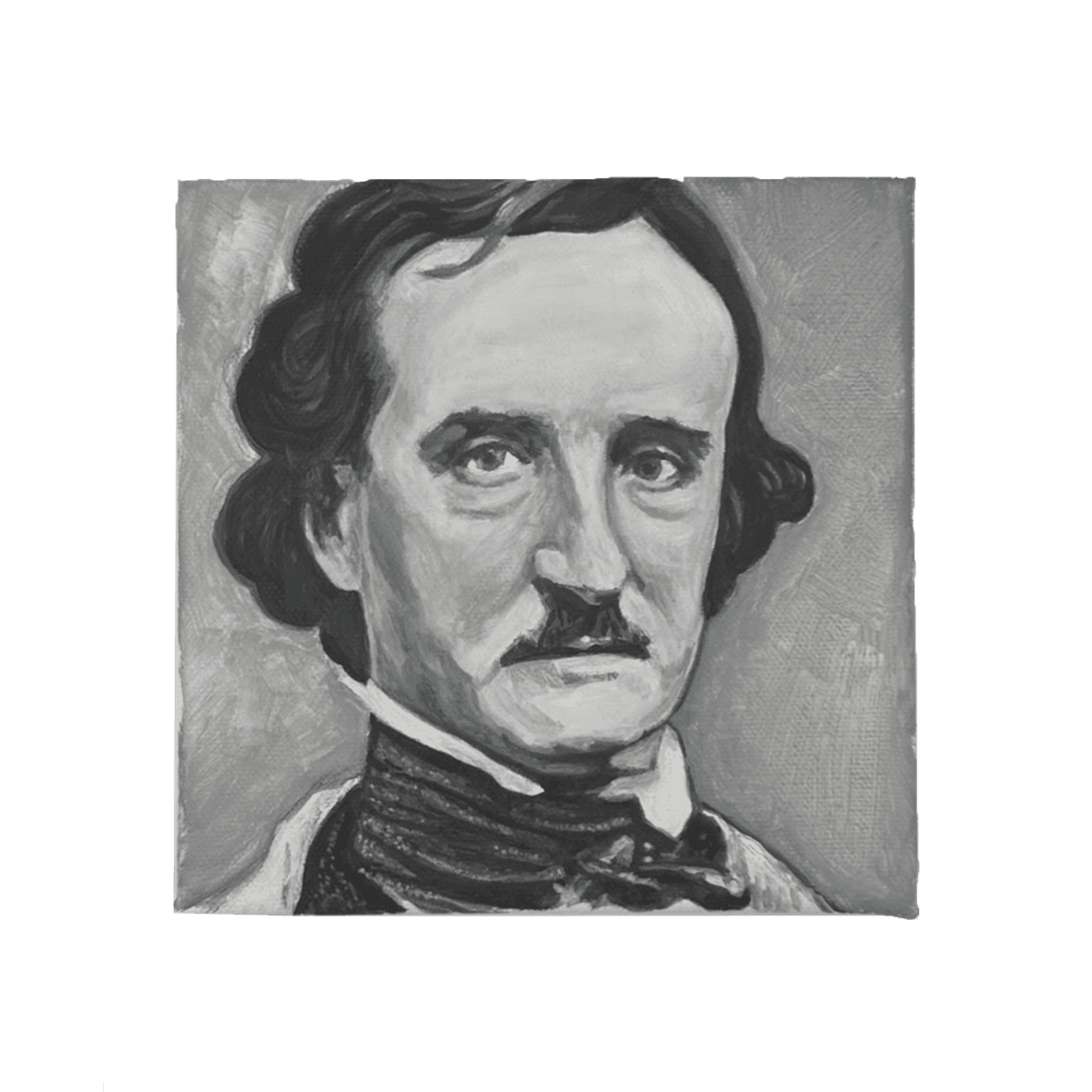 Portrait - Edgar Allan Poe — Acrylic on canvas, Portraits collection by Shane Bouchard