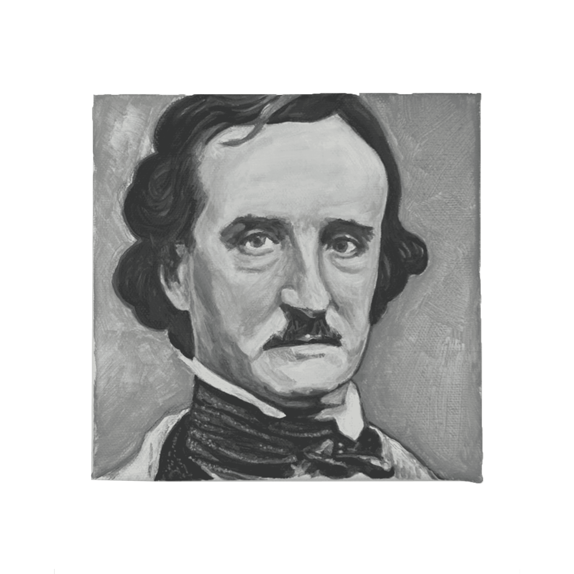 Portrait - Edgar Allan Poe — Acrylic on canvas, Portraits collection by Shane Bouchard