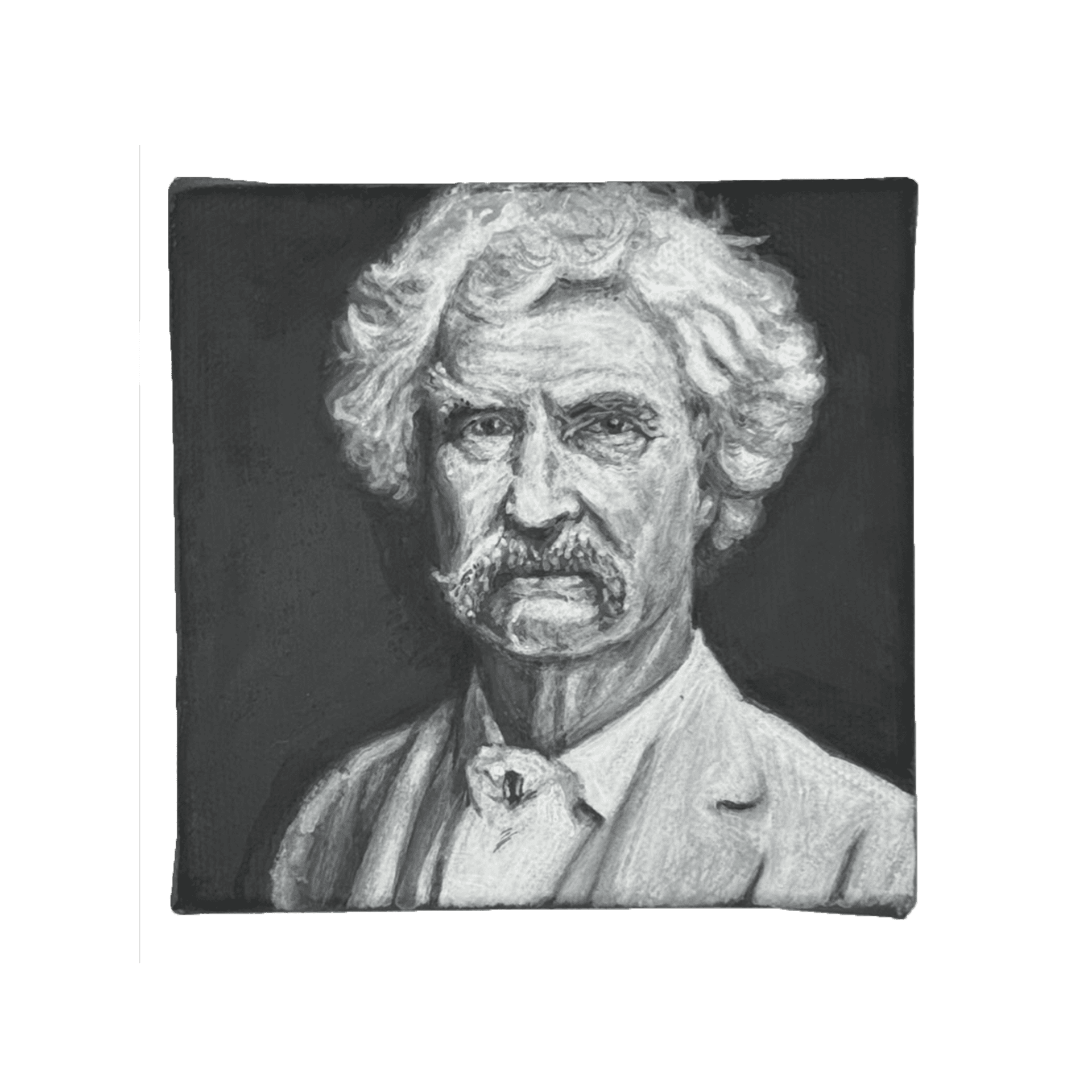 Portrait - Mark Twain — Acrylic on canvas, Portraits collection by Shane Bouchard