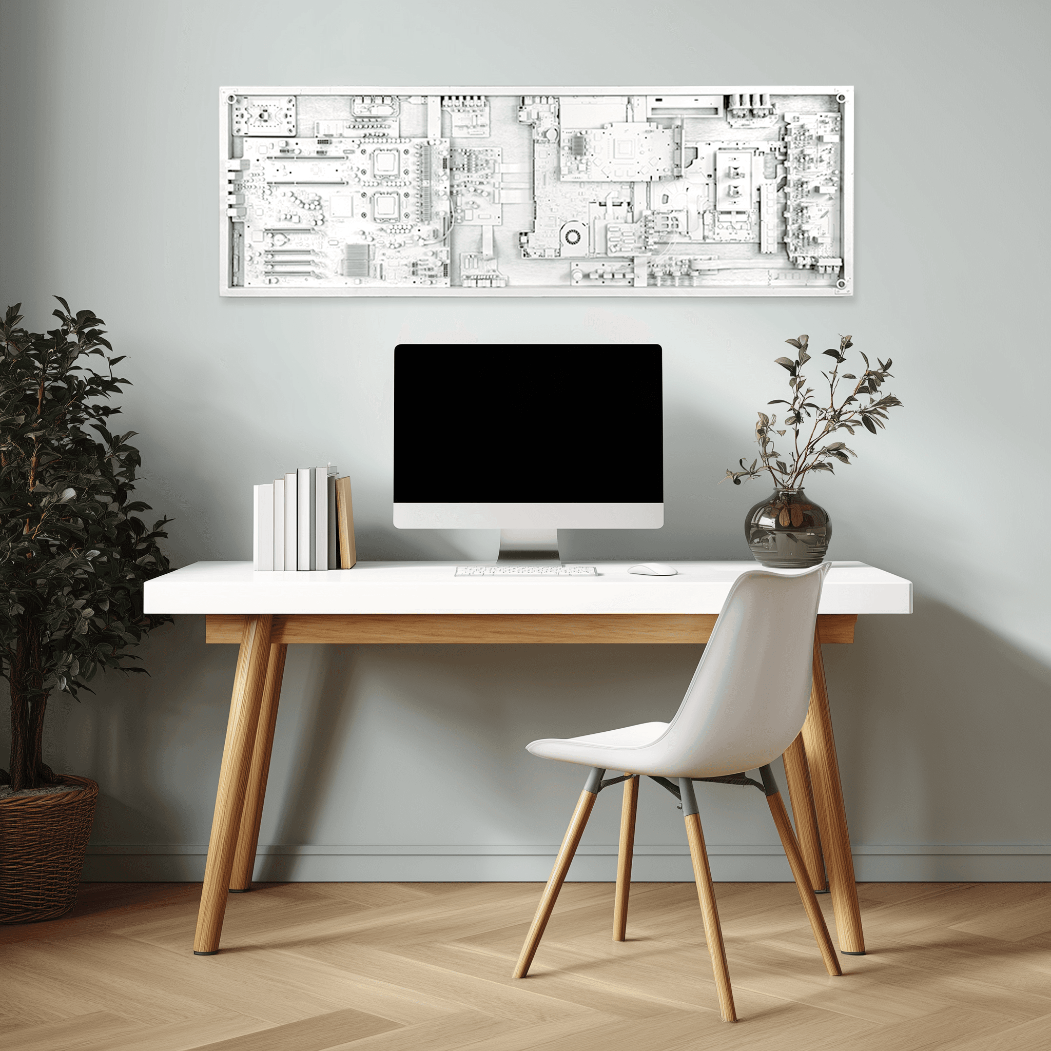 Motherboard sculpture