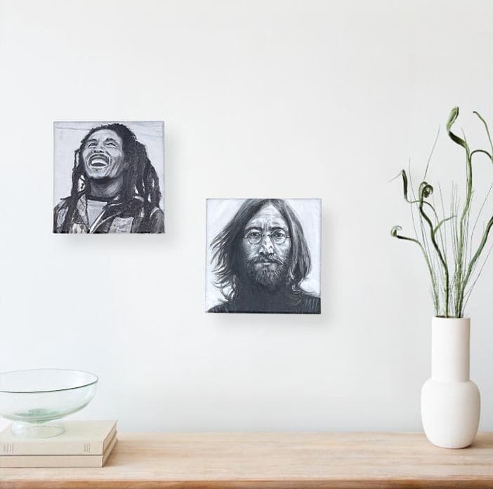 Portrait collection — room scene