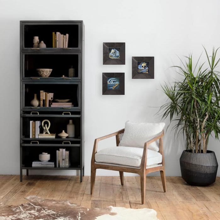 Surrealism collection — bookshelf room